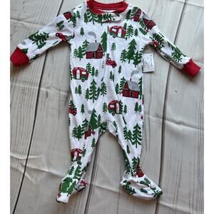 Holiday Time Baby Holiday Sleep N Play One Piece Footed Crawler Footie 0-3M New